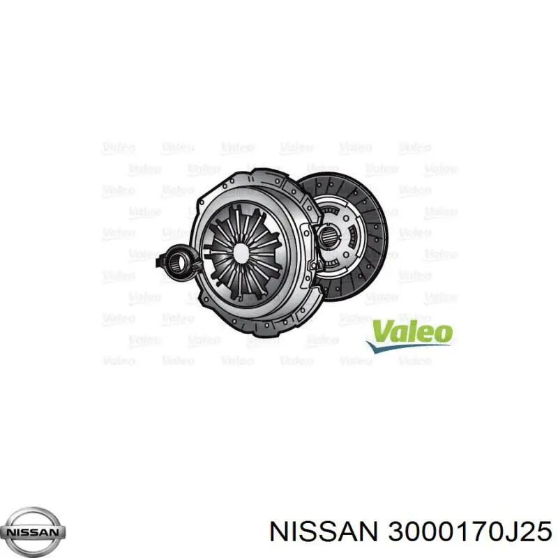Комплект зчеплення (3 частини) Nissan/Infiniti 3000170J25 ціна, від 119.06 USD