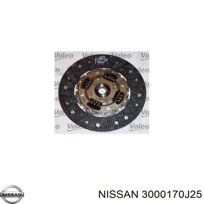 3000170J25 Nissan комплект зчеплення (3 частини)