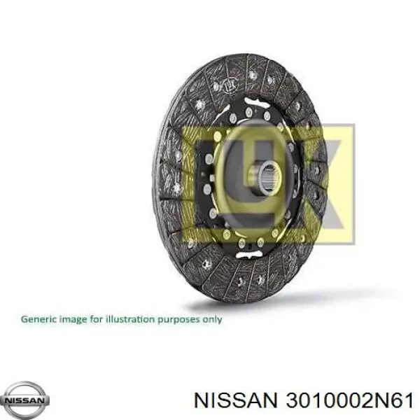 3010002N72 Nissan диск зчеплення