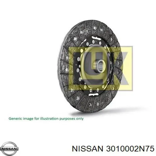3010002N75 Nissan диск зчеплення
