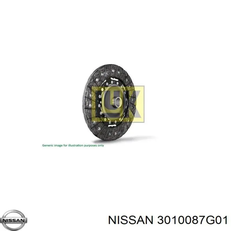 Диск зчеплення 3010087G01 Nissan/Infiniti