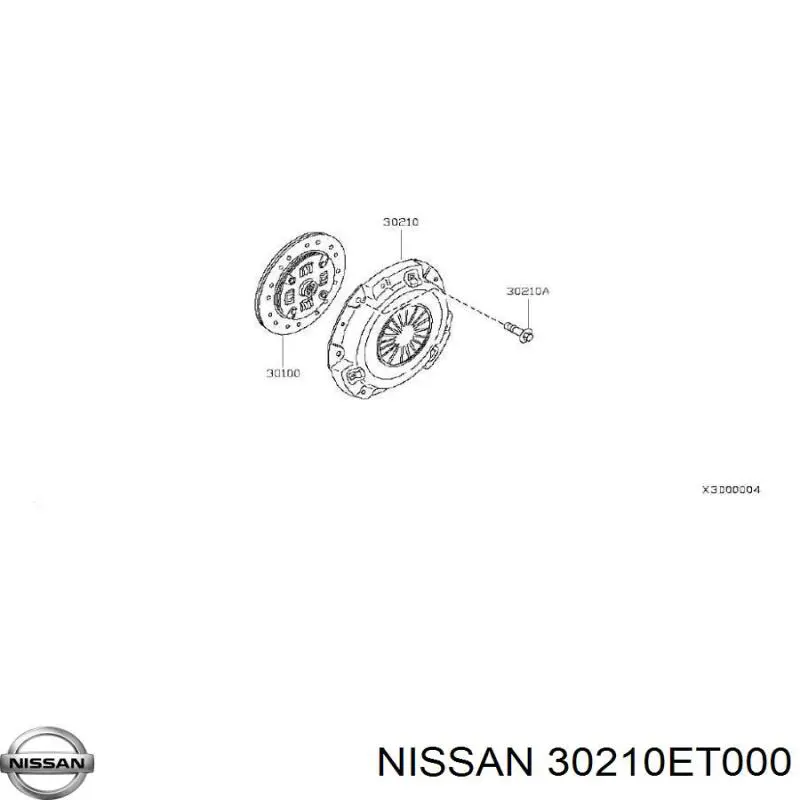 30210ET000 Nissan корзина зчеплення