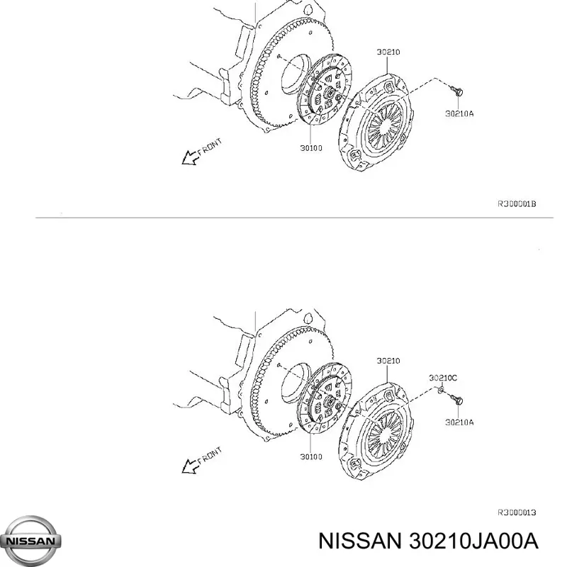 30210JA00A Nissan/Infiniti Натискний диск зчеплення