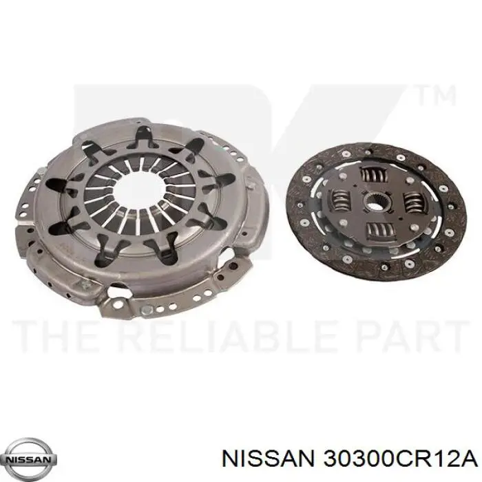 30300CR12A Nissan комплект зчеплення (3 частини)