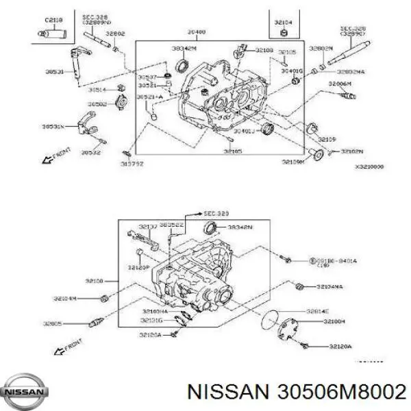 Купити 30506M8002 Nissan/Infiniti Направляюча вижимного підшипника зчеплення