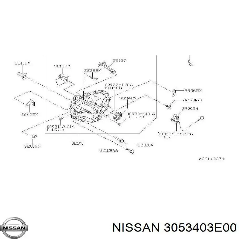 Купити 3053403E00 Nissan/Infiniti Пружина задніх барабанних гальмівних колодок