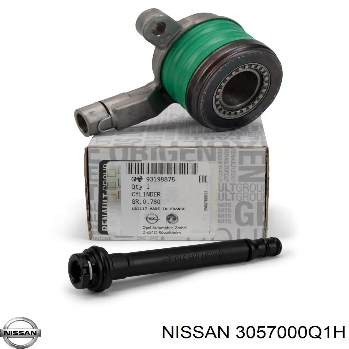 3057000Q1H Nissan робочий циліндр зчеплення в зборі з витискним підшипником