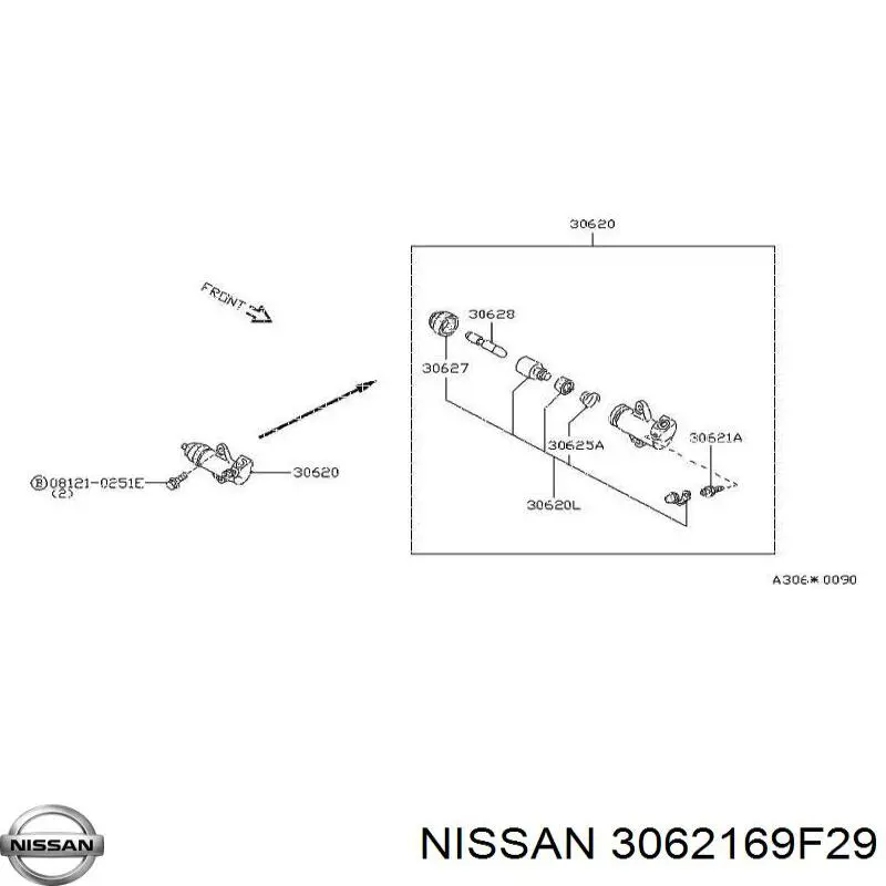  Nissan/Infiniti 3062169F29 ціна, від 13.54 USD