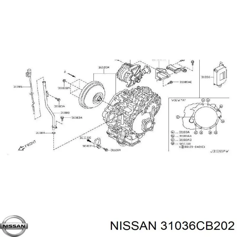  Nissan/Infiniti 31036CA000 ціна, від 101.32 USD