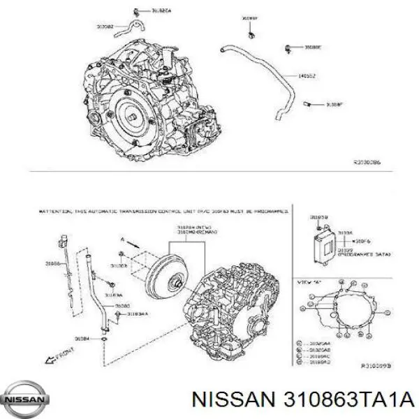310863TA1A Nissan щуп-індикатор рівня масла в акпп