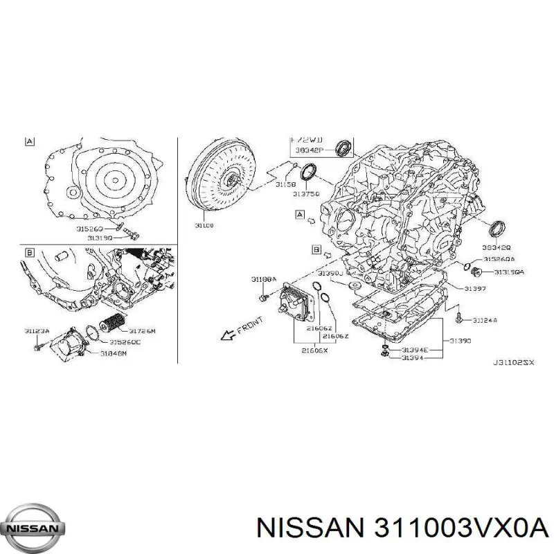 311003VX0A Nissan 