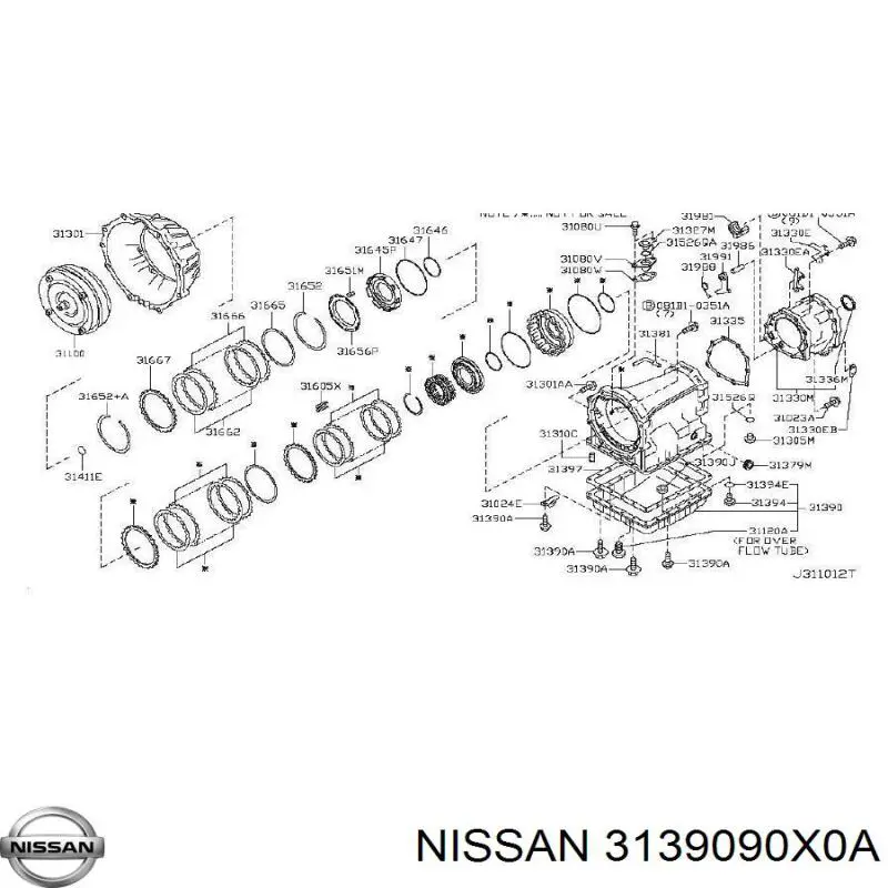 Піддон АКПП Nissan/Infiniti 3139090X0A ціна, від 81.51 USD