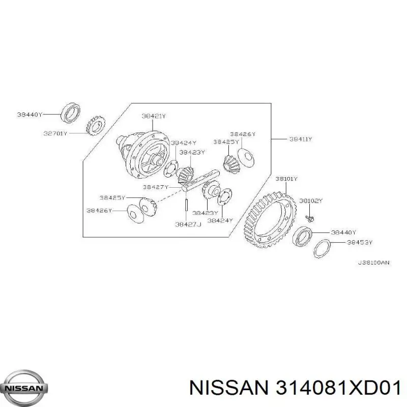 314081XD01 Nissan/Infiniti 