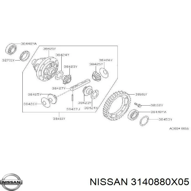 3140880X05 Nissan/Infiniti 