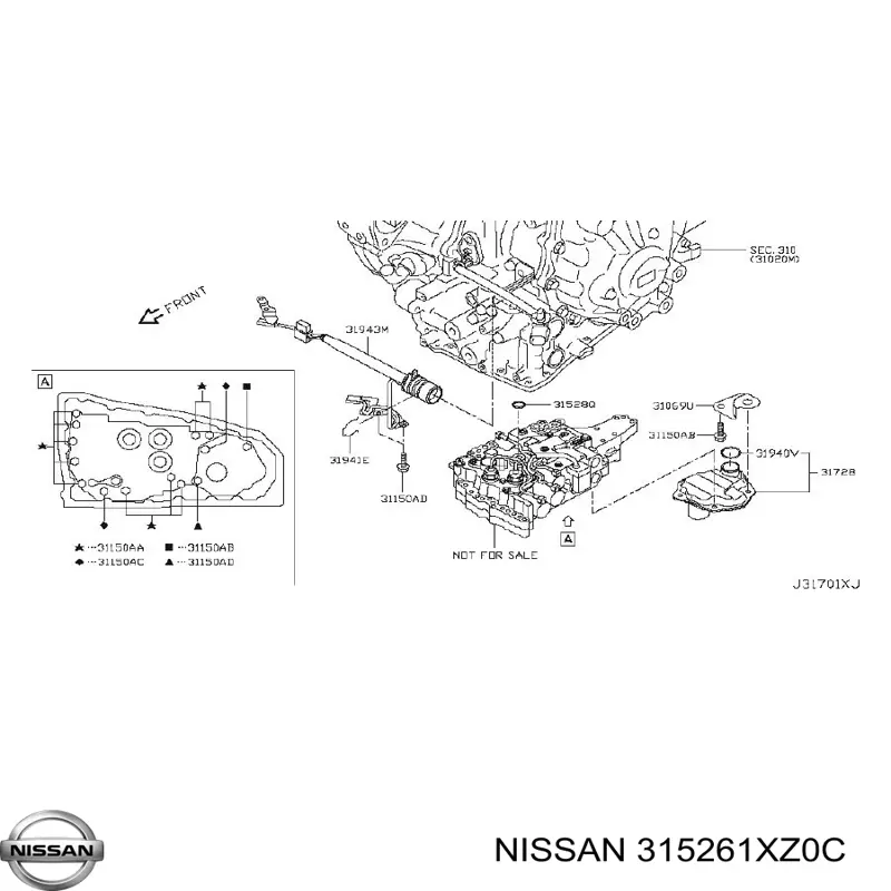  Nissan/Infiniti 315261XZ0C ціна, від 1.91 USD