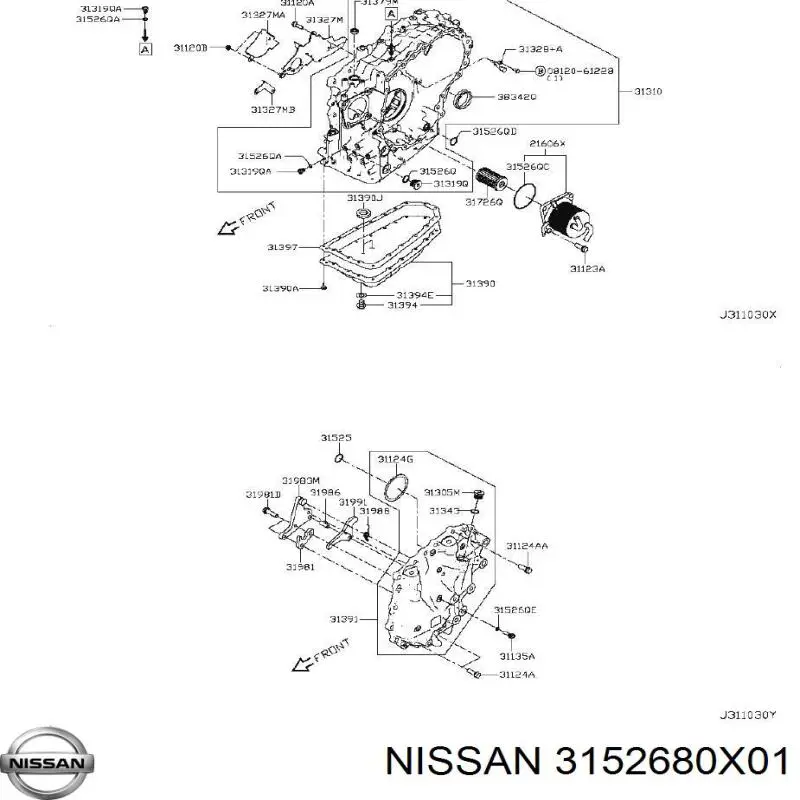 Nissan/Infiniti 3152680X01 ціна, від 4.36 USD