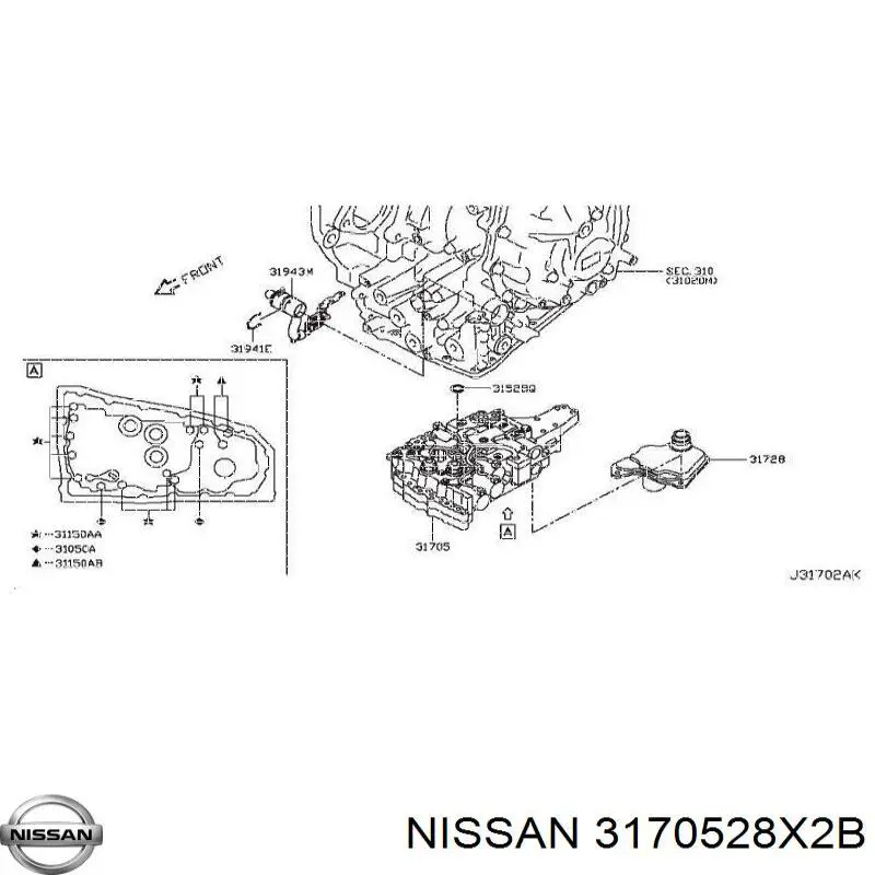 Купити 3170528X2B Nissan/Infiniti 