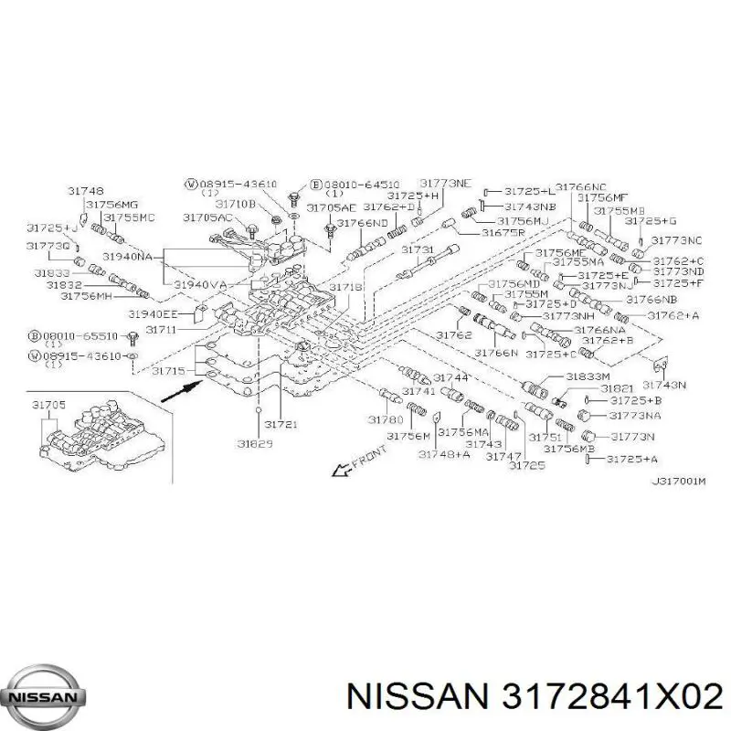 3172841X02 Nissan/Infiniti Масло в коробку автомат