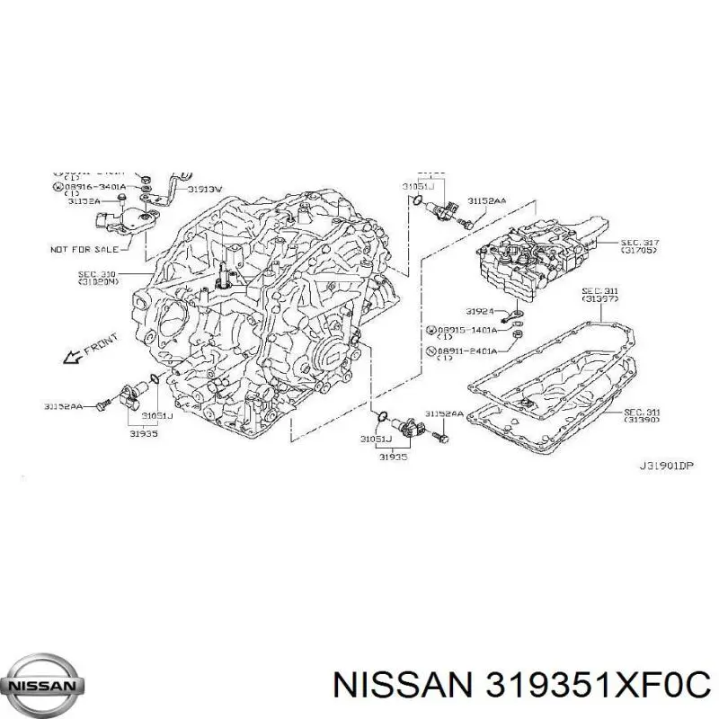319351XF0C Nissan датчик швидкості