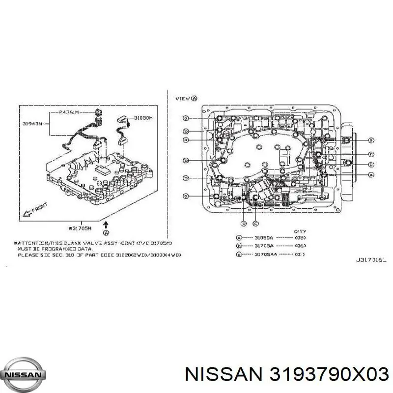  Nissan/Infiniti 3193790X03