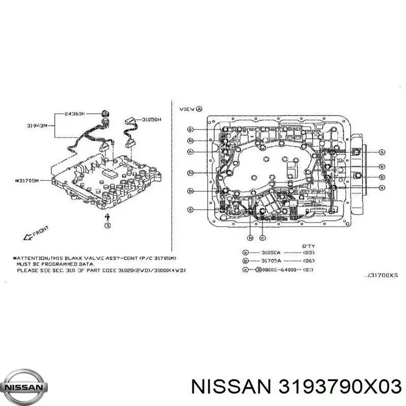  Nissan/Infiniti 3193790X03 ціна, від 33.15 USD