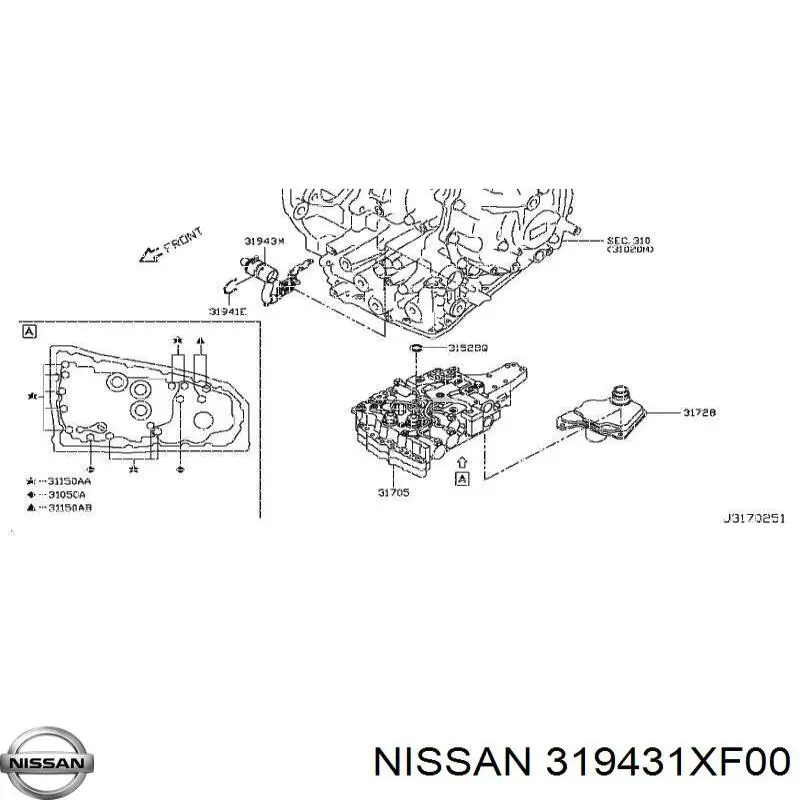  Nissan/Infiniti 319431XF00 ціна, від 59.53 USD