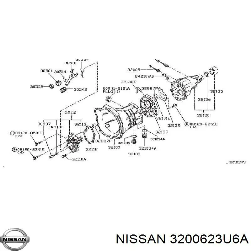 Купити 3200623U6A Nissan/Infiniti Датчик нейтральної передачі