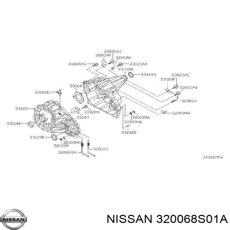 Датчик роздаткової коробки вмикання повного приводу Nissan/Infiniti 320068S01A ціна, від 22.01 USD