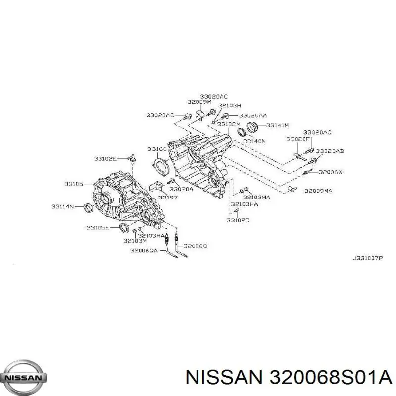 Купити 320068S01A Nissan/Infiniti Датчик роздаткової коробки вмикання повного приводу
