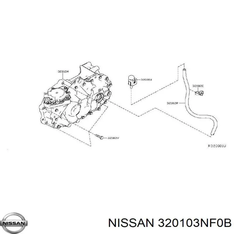 АКПП в зборі (автоматична коробка передач) 320103NF0B Nissan