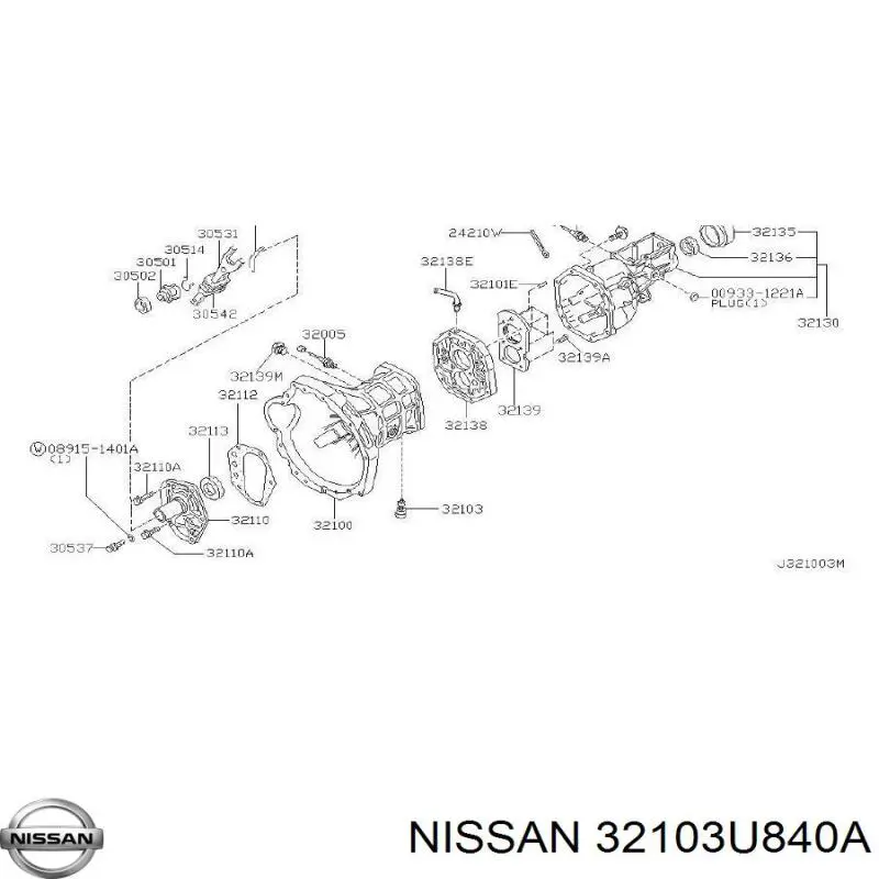 Пробка піддона двигуна Nissan/Infiniti 32103U840A ціна, від 6.57 USD