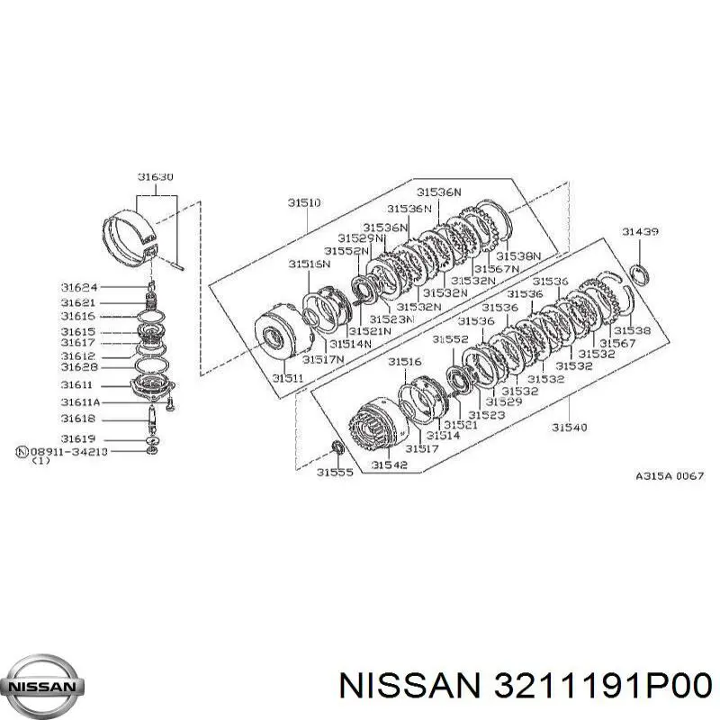  Nissan/Infiniti 3211191P00 ціна, від 97.92 USD