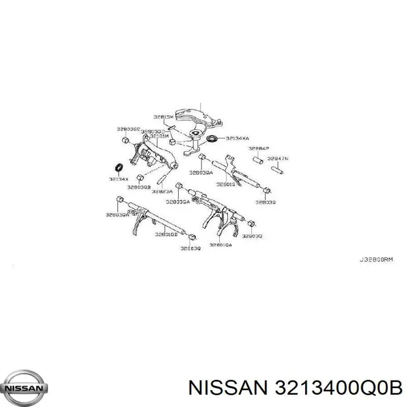 3213400Q0B Nissan сальник коробки передач