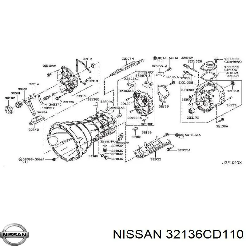 Купити 32136CD110 Nissan/Infiniti 
