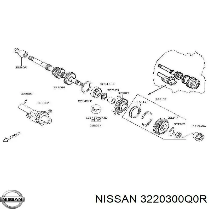3220300Q0R Nissan/Infiniti 