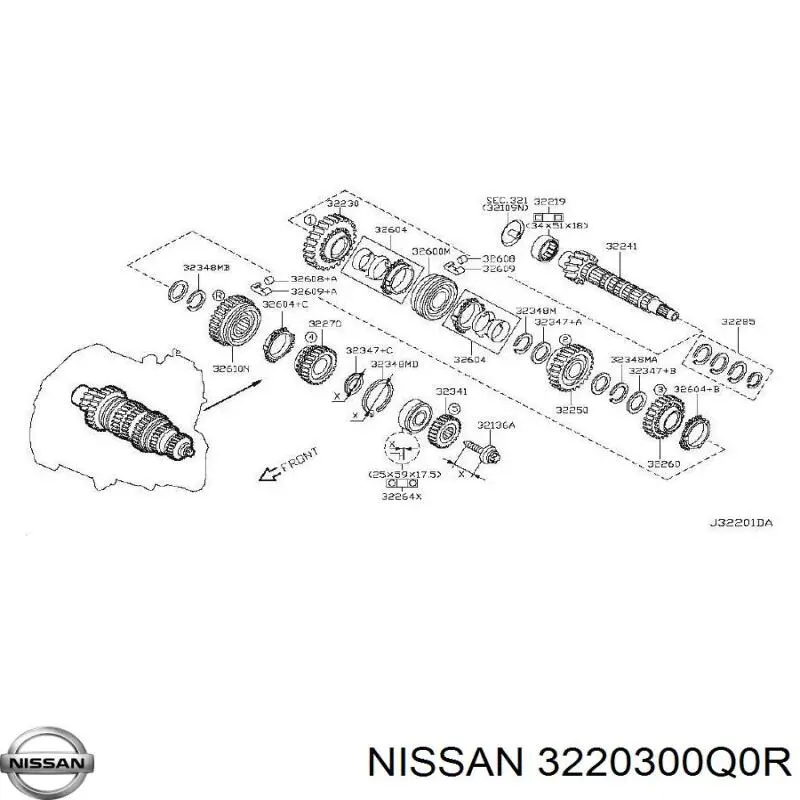  Nissan/Infiniti 3220300Q0R ціна, від 112.26 USD