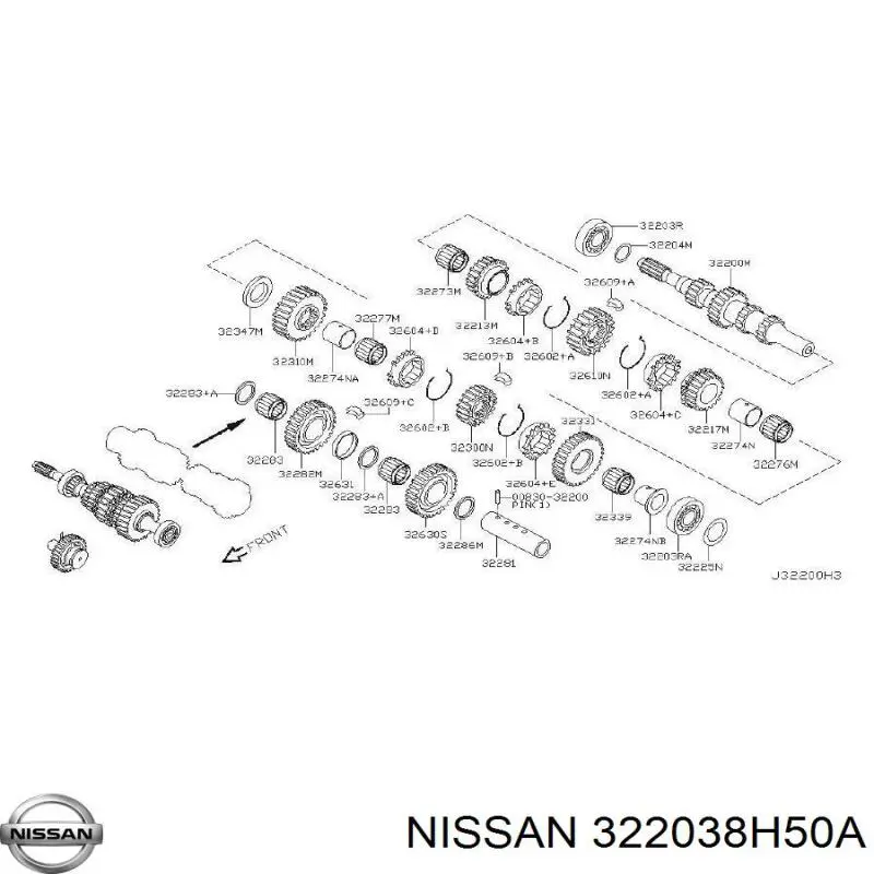 Купити 322038H50A Nissan/Infiniti 