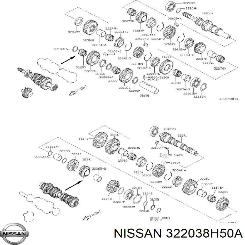  Nissan/Infiniti 322038H50A ціна, від 29.68 USD