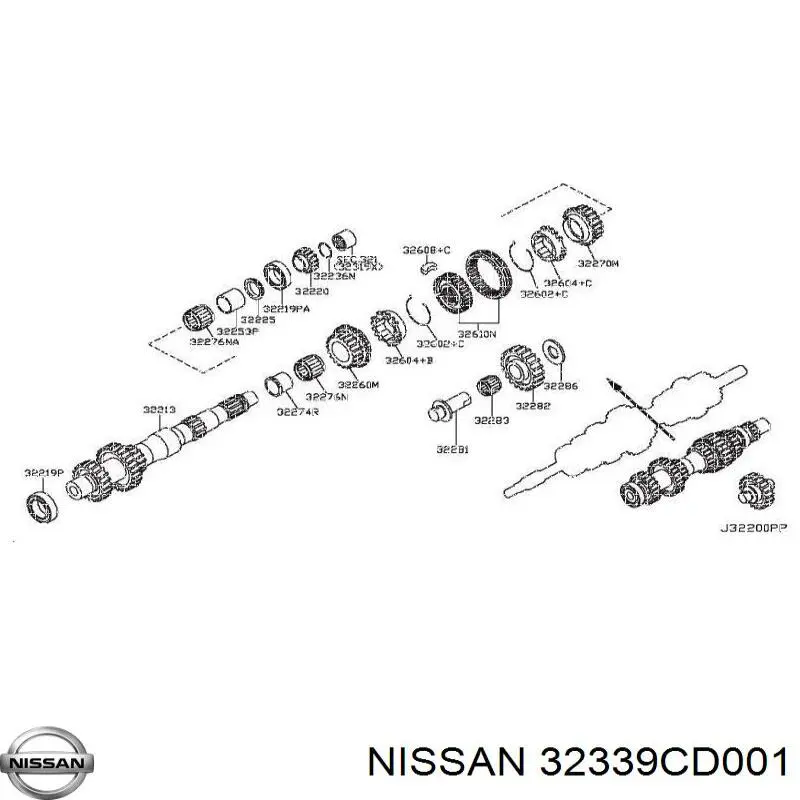  Nissan/Infiniti 32339CD001 ціна, від 11.11 USD