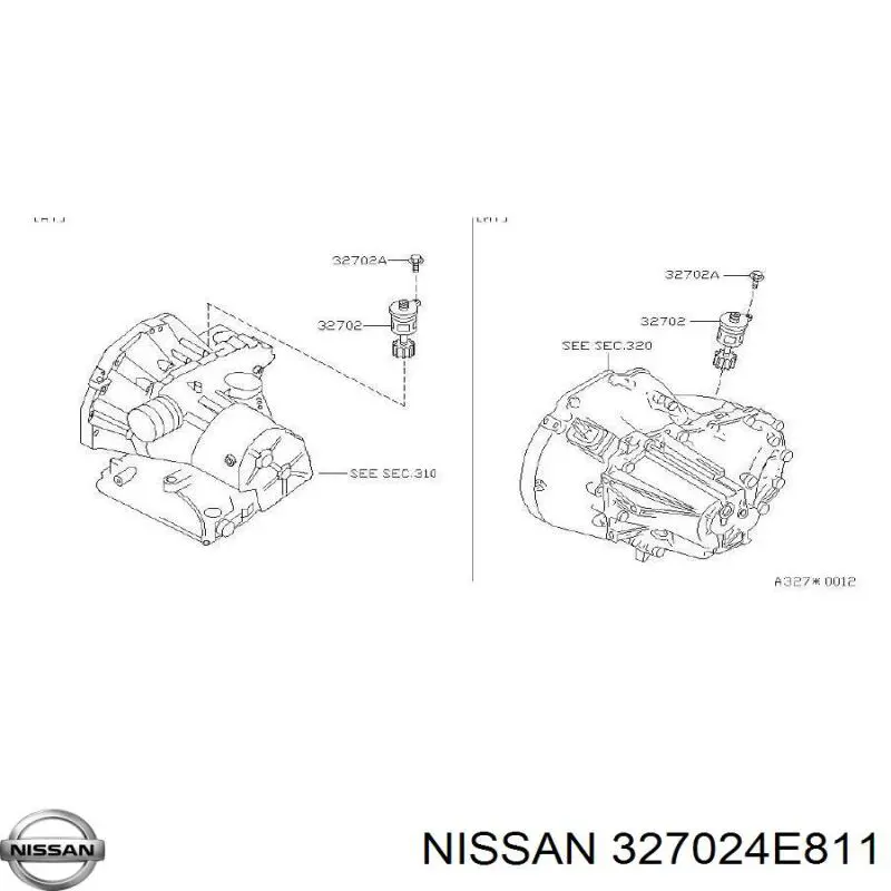 Датчик швидкості Nissan/Infiniti 327024E811 ціна, від 82.69 USD
