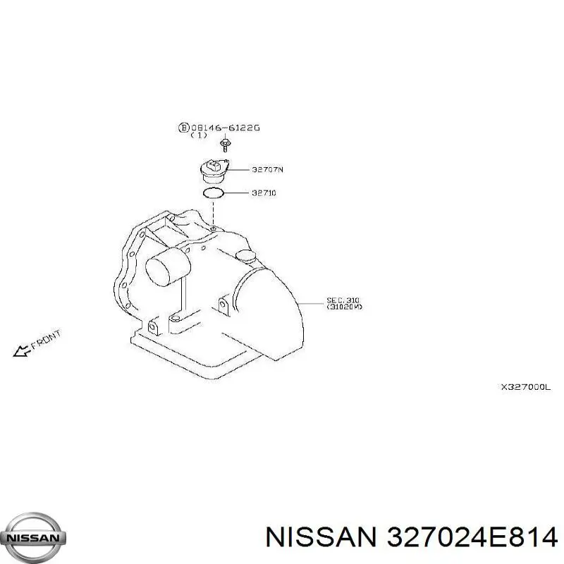 Датчик швидкості Nissan/Infiniti 327024E814 ціна, від 40.35 USD
