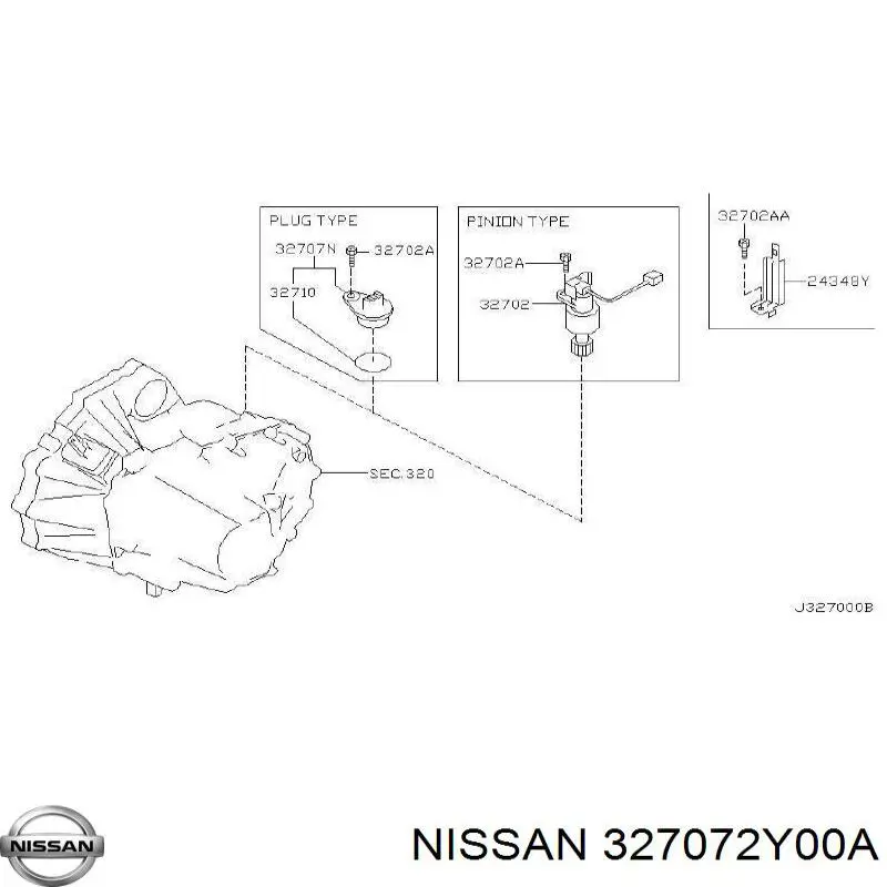 Купити 327072Y00A Nissan/Infiniti 