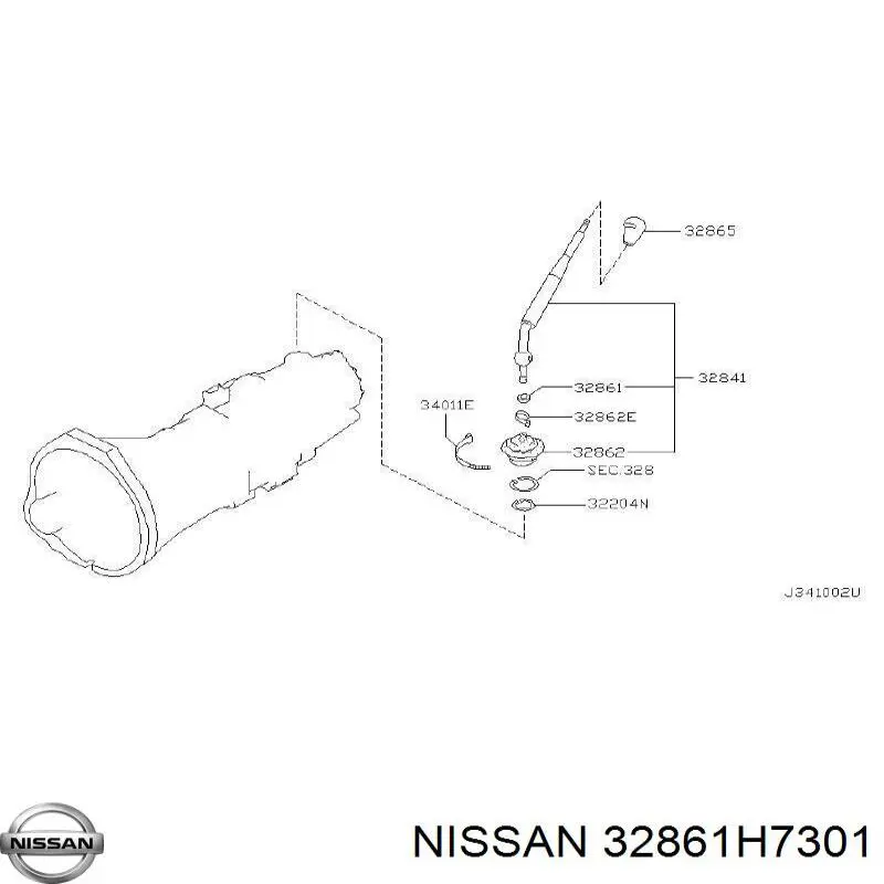 Купити 32861H7301 Nissan/Infiniti Втулка куліси