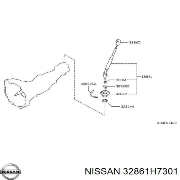 Втулка механізму перемикання передач Nissan/Infiniti 32861H7301 ціна, від 3.02 USD