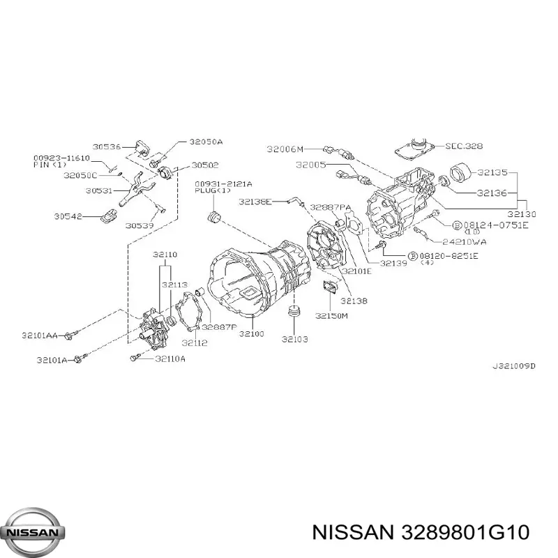  Nissan/Infiniti 3289801G10 ціна, від 9.09 USD