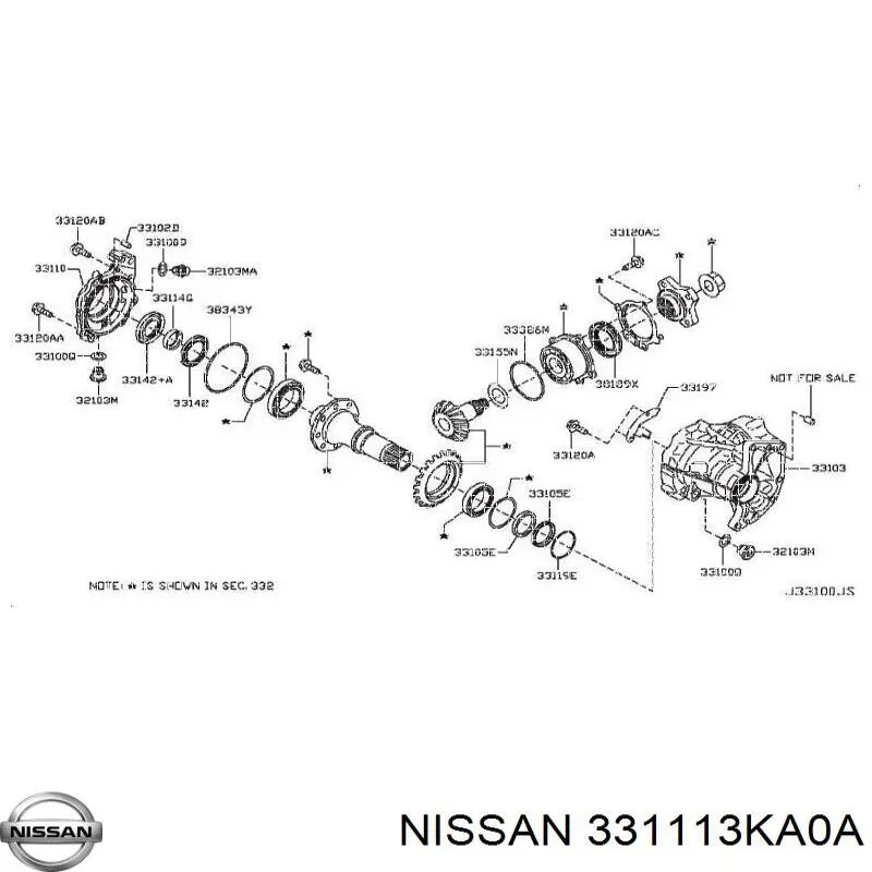 Сальник АКПП/КПП, вхідного/первинного валу Nissan/Infiniti 331113KA0A ціна, від 3.91 USD