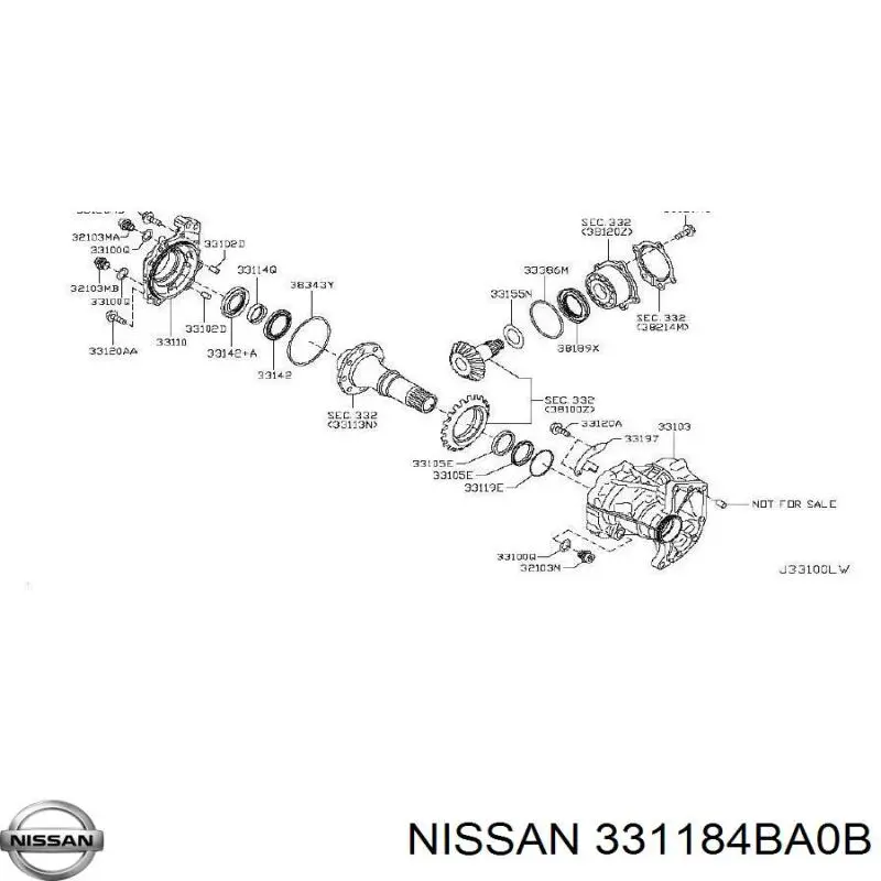  Nissan/Infiniti 331184BA0B ціна, від 2.68 USD