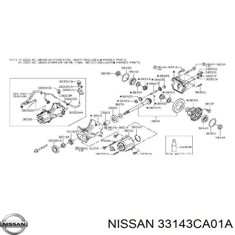 33143CA01A Nissan/Infiniti 