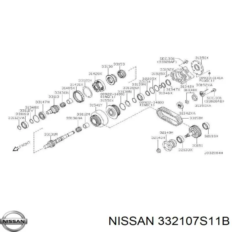  332107S11A Nissan