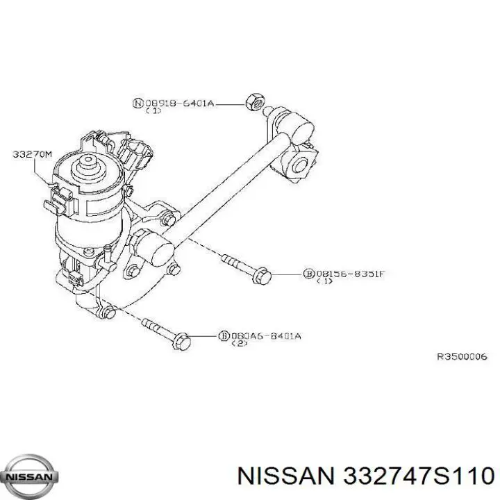  Nissan/Infiniti 332747S110 ціна, від 89.34 USD